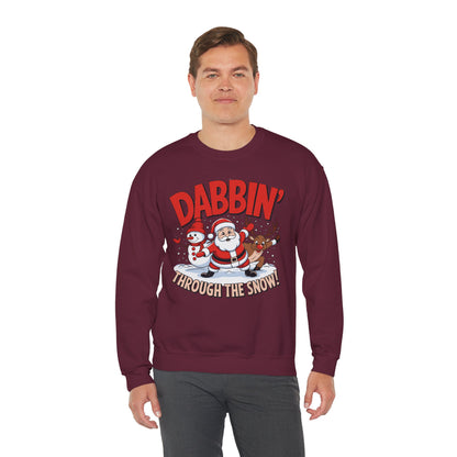 Dabbin' Through The Snow Christmas Sweatshirt