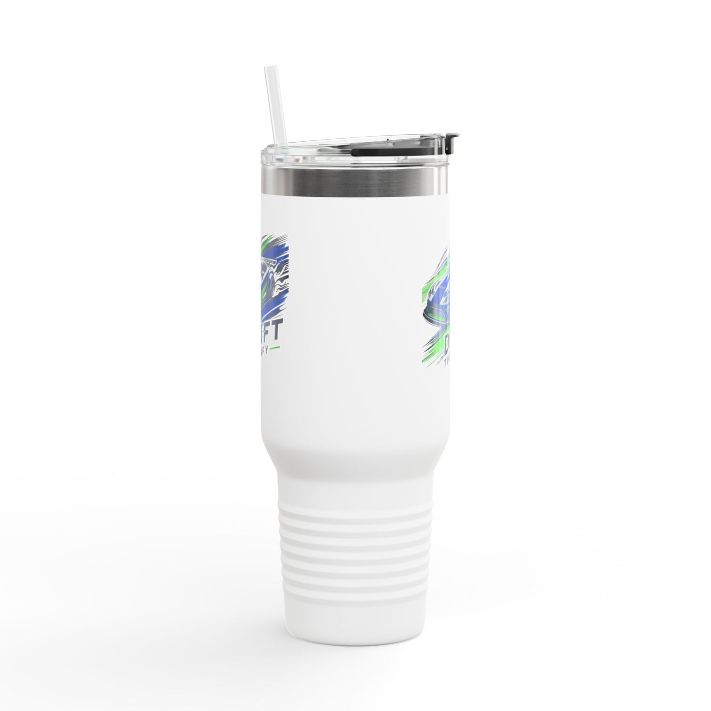 Drift Therapy Insulated Travel Mug | 40oz | Car Enthusiast Gift | Perfect for Road Trips, Coffee Lovers, Sports Fans, Outdoors