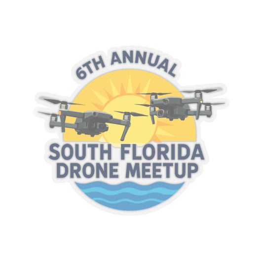 6th Annual South Florida Drone Meetup Kiss-Cut Stickers