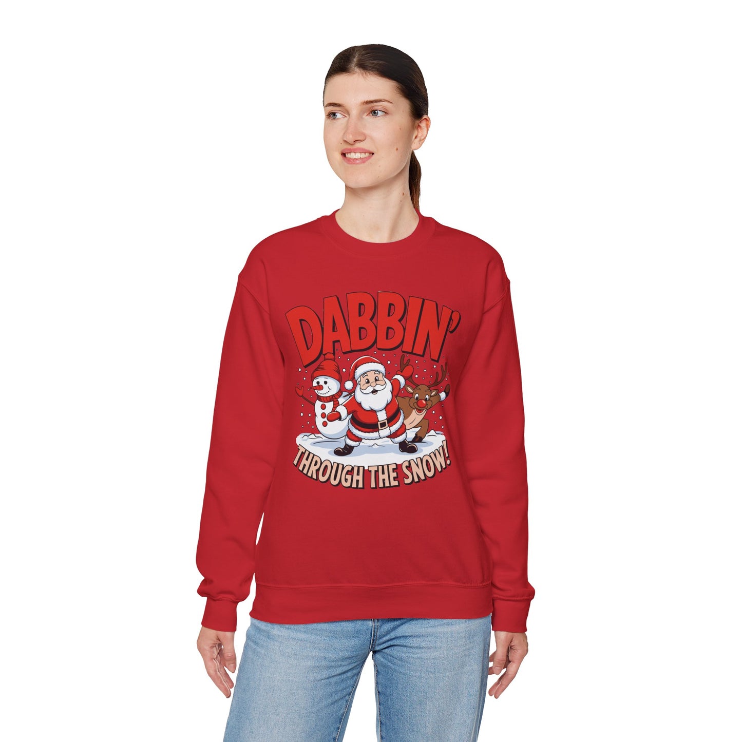 Dabbin' Through The Snow Christmas Sweatshirt