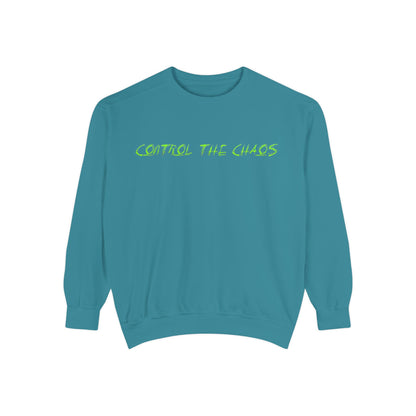 Unisex Sweatshirt - Control the Chaos, Drift Therapy, Casual Wear, Gift for Car Lovers, Everyday Comfort, Streetwear Style