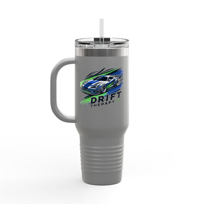 Drift Therapy Insulated Travel Mug | 40oz | Car Enthusiast Gift | Perfect for Road Trips, Coffee Lovers, Sports Fans, Outdoors