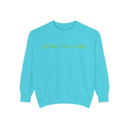 Unisex Sweatshirt - Control the Chaos, Drift Therapy, Casual Wear, Gift for Car Lovers, Everyday Comfort, Streetwear Style