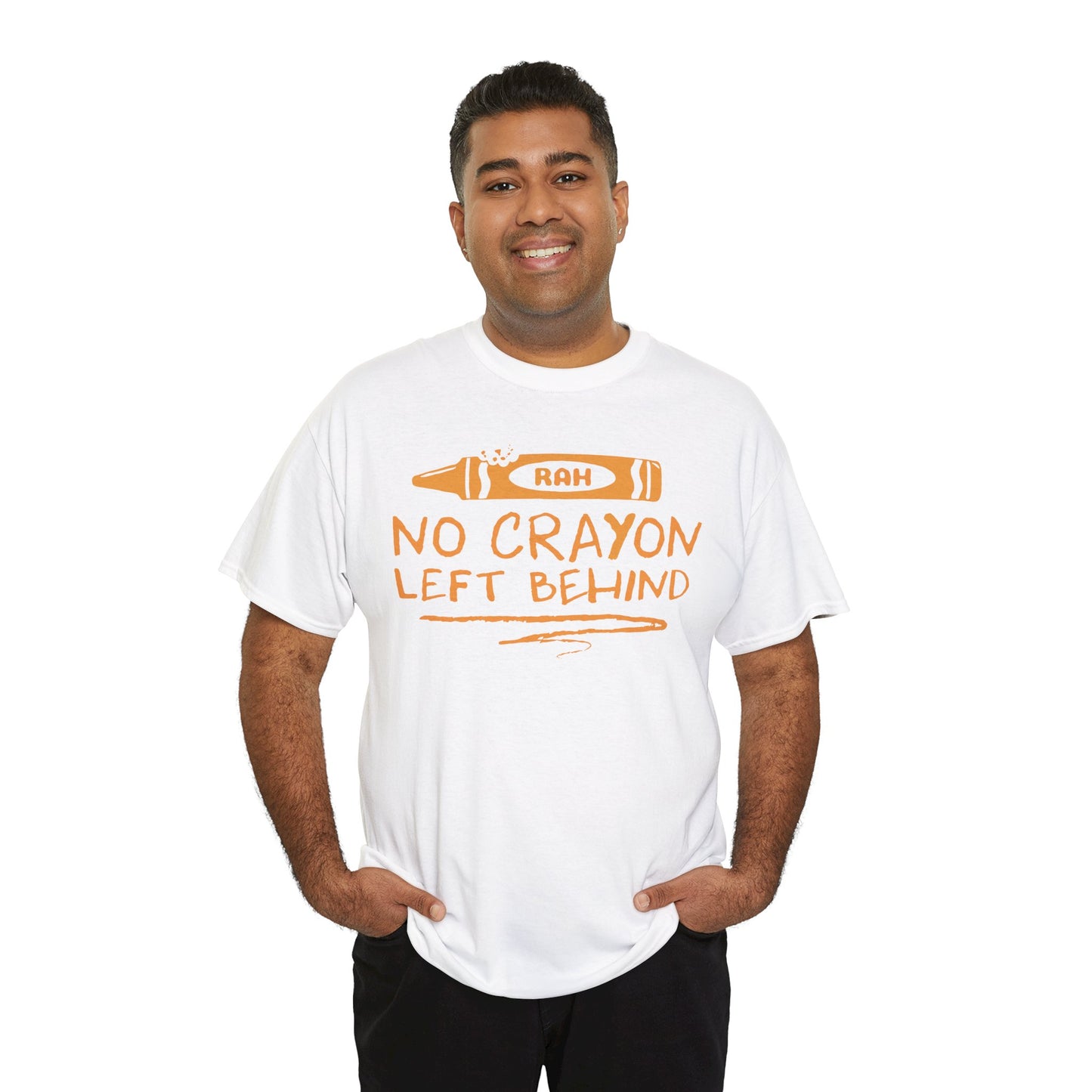 USMC No Crayon Left Behind Unisex Cotton Tee