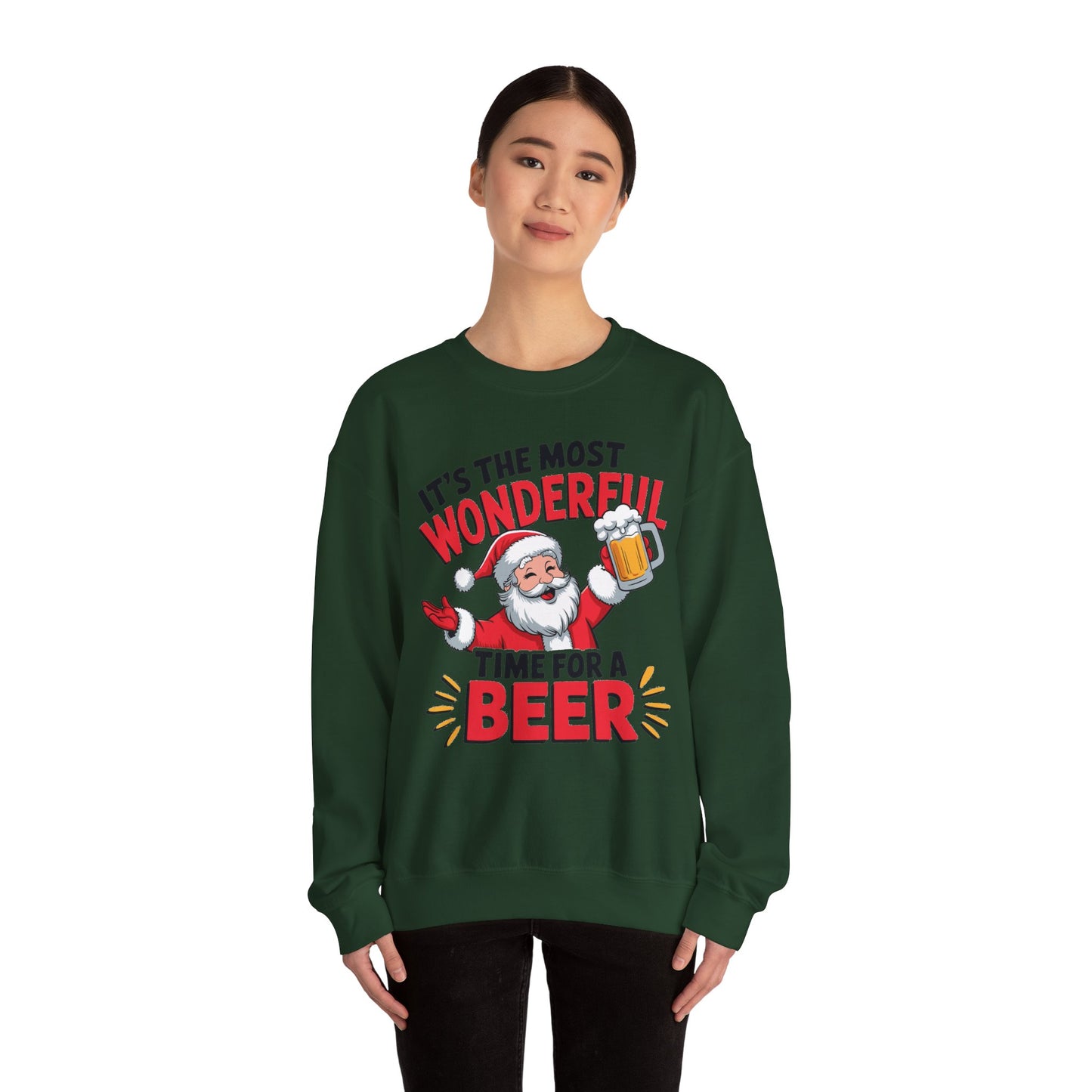 It's The Most Wonderful Time for a Beer Christmas Sweatshirt