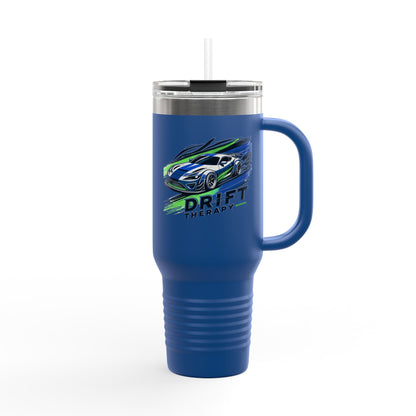 Drift Therapy Insulated Travel Mug | 40oz | Car Enthusiast Gift | Perfect for Road Trips, Coffee Lovers, Sports Fans, Outdoors