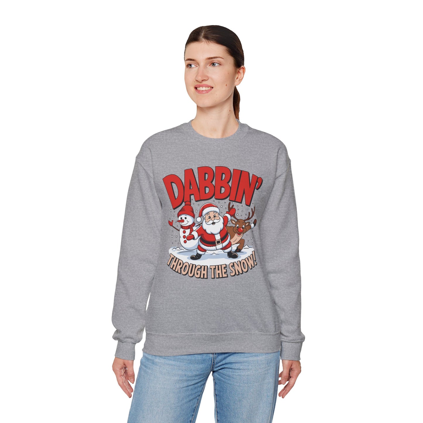 Dabbin' Through The Snow Christmas Sweatshirt