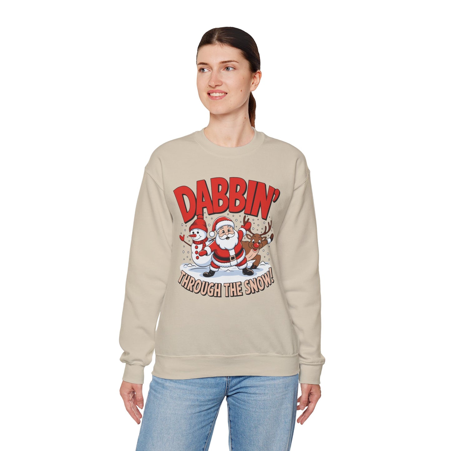 Dabbin' Through The Snow Christmas Sweatshirt