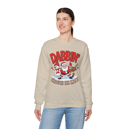 Dabbin' Through The Snow Christmas Sweatshirt