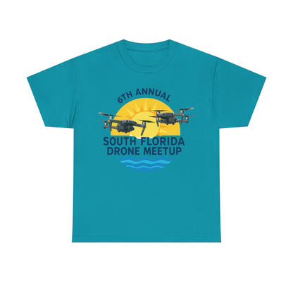 6th Annual South Florida Drone Meetup Unisex Heavy Cotton Tee