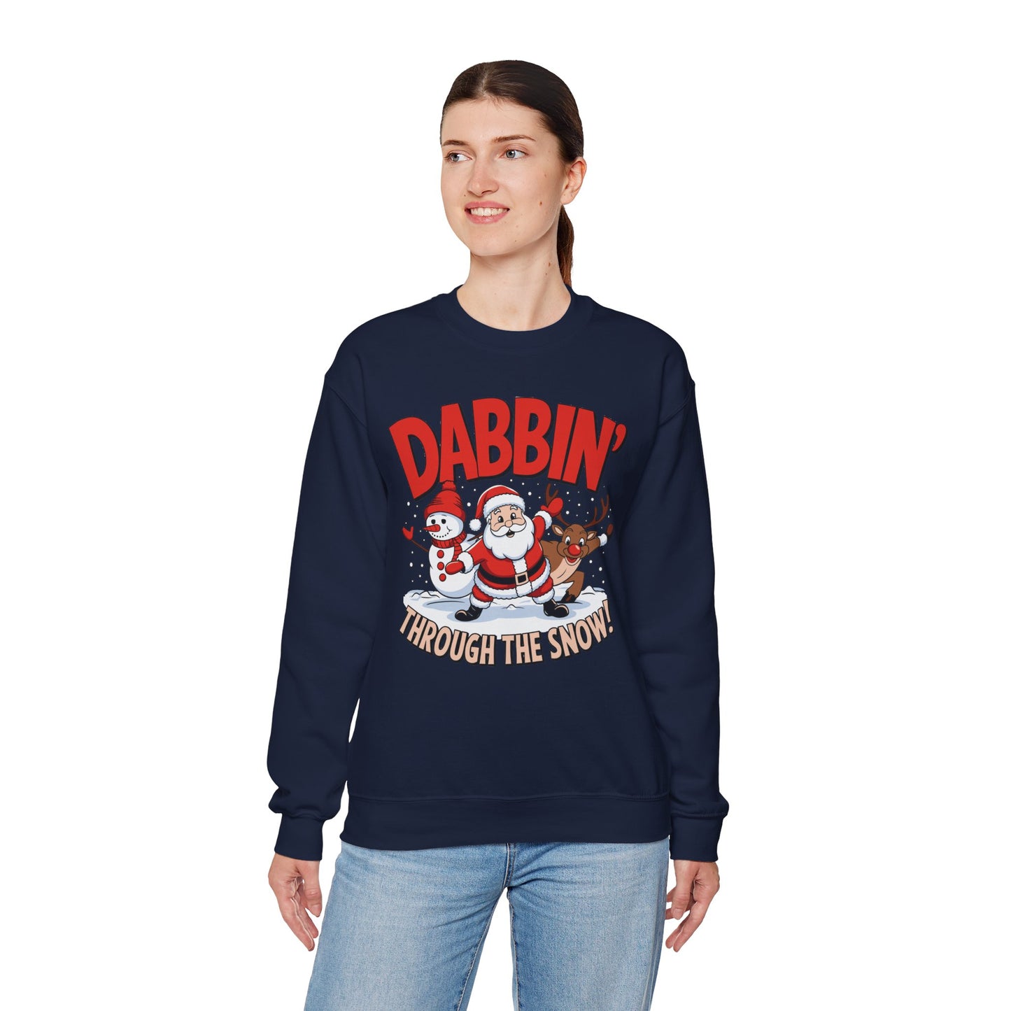 Dabbin' Through The Snow Christmas Sweatshirt