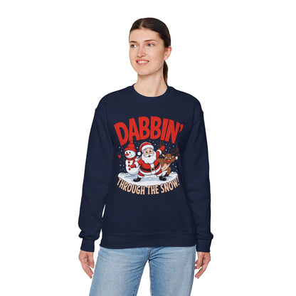 Dabbin' Through The Snow Christmas Sweatshirt