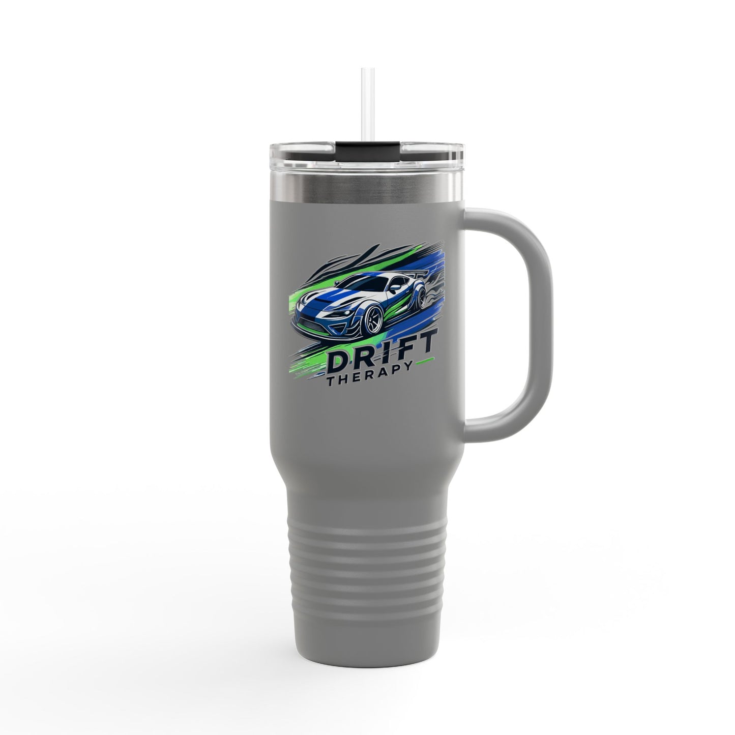 Drift Therapy Insulated Travel Mug | 40oz | Car Enthusiast Gift | Perfect for Road Trips, Coffee Lovers, Sports Fans, Outdoors