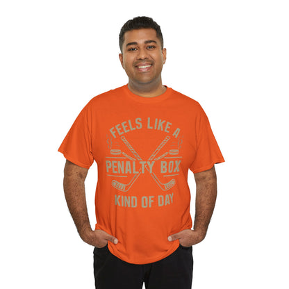 Penalty Box Unisex Heavy Cotton Tee, Funny T-Shirt, Hockey Fan Gift, Sports Apparel, Casual Wear, Game Day Clothing