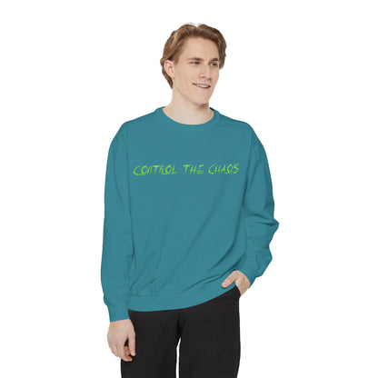 Unisex Sweatshirt - Control the Chaos, Drift Therapy, Casual Wear, Gift for Car Lovers, Everyday Comfort, Streetwear Style