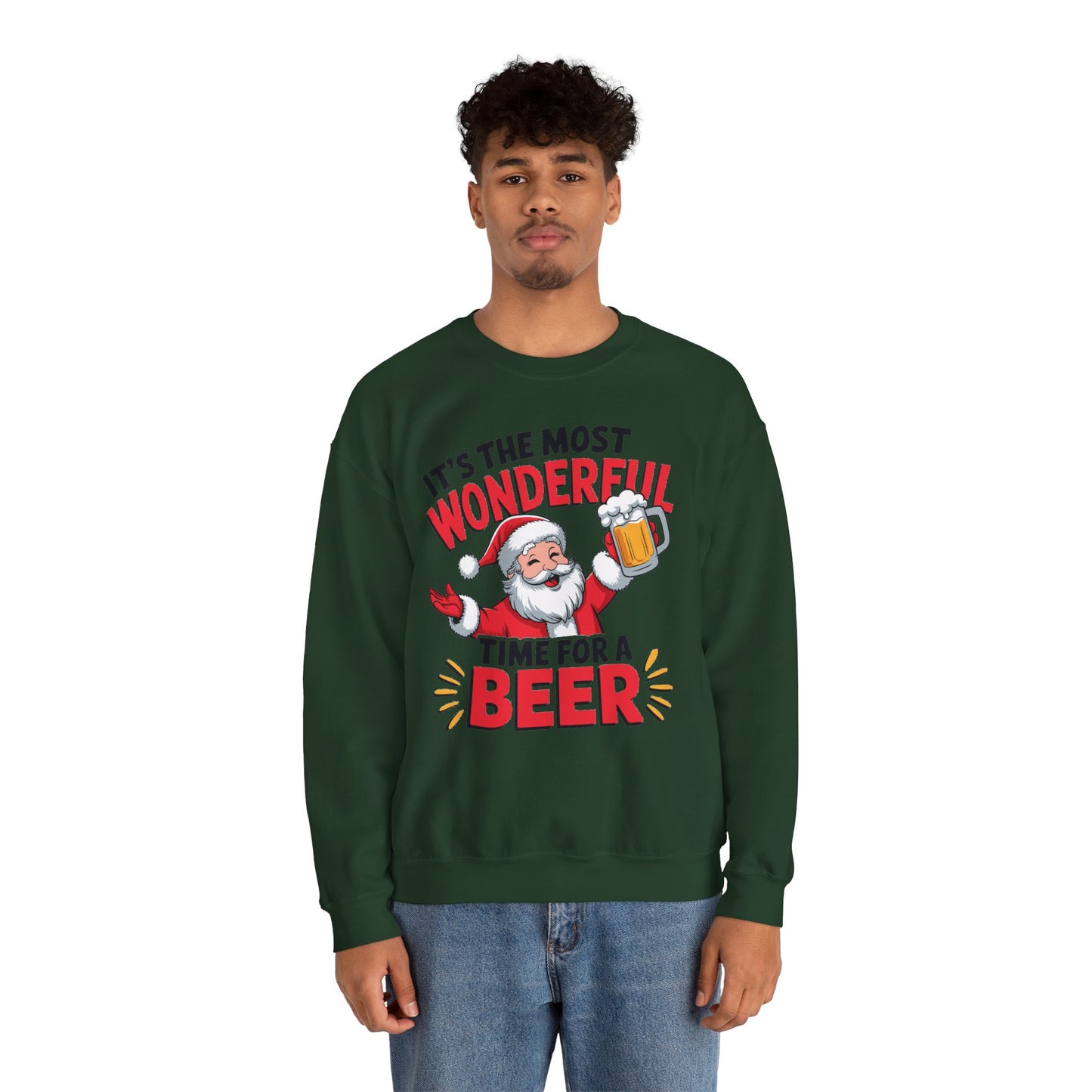 It's The Most Wonderful Time for a Beer Christmas Sweatshirt