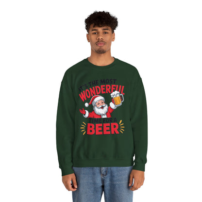 It's The Most Wonderful Time for a Beer Christmas Sweatshirt