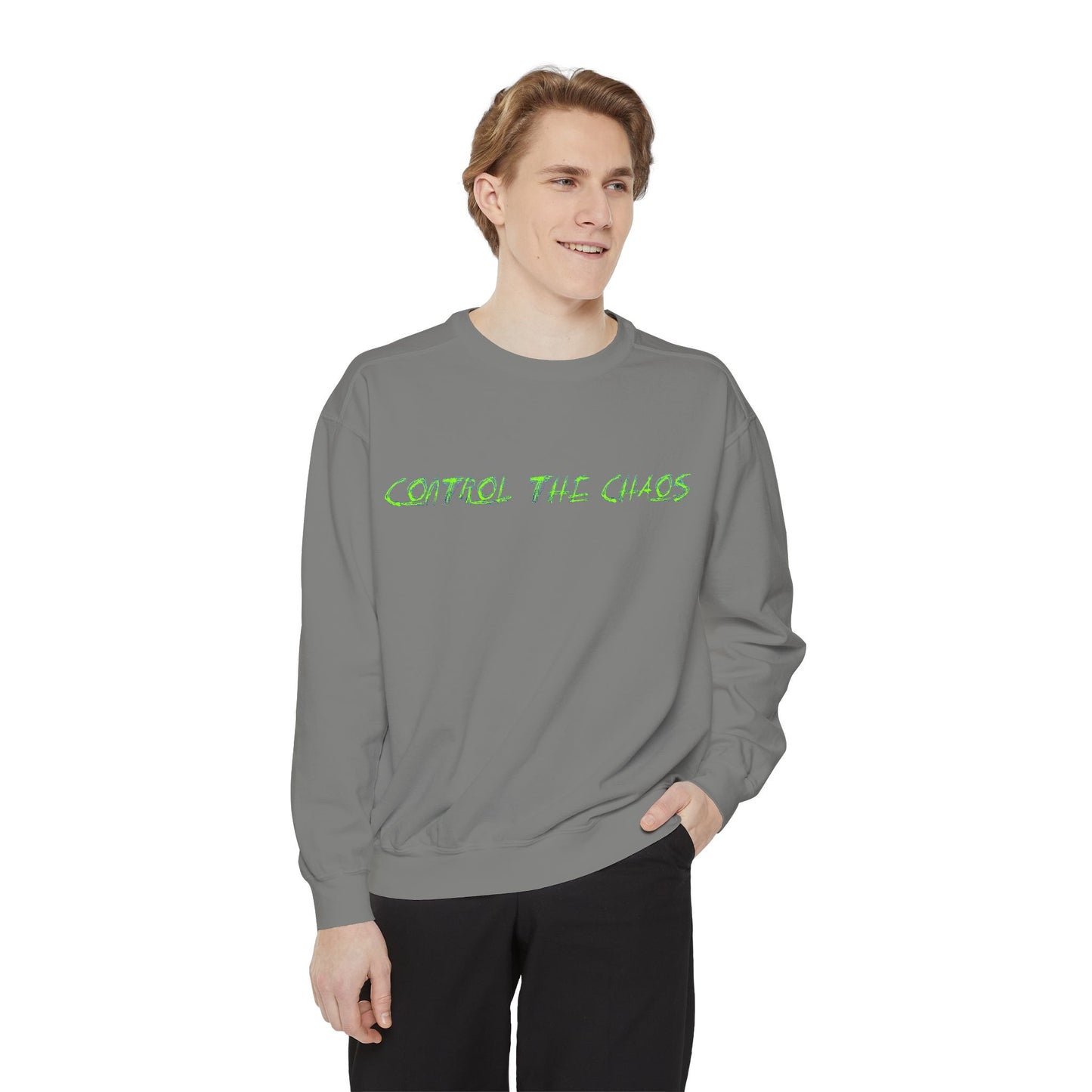 Unisex Sweatshirt - Control the Chaos, Drift Therapy, Casual Wear, Gift for Car Lovers, Everyday Comfort, Streetwear Style
