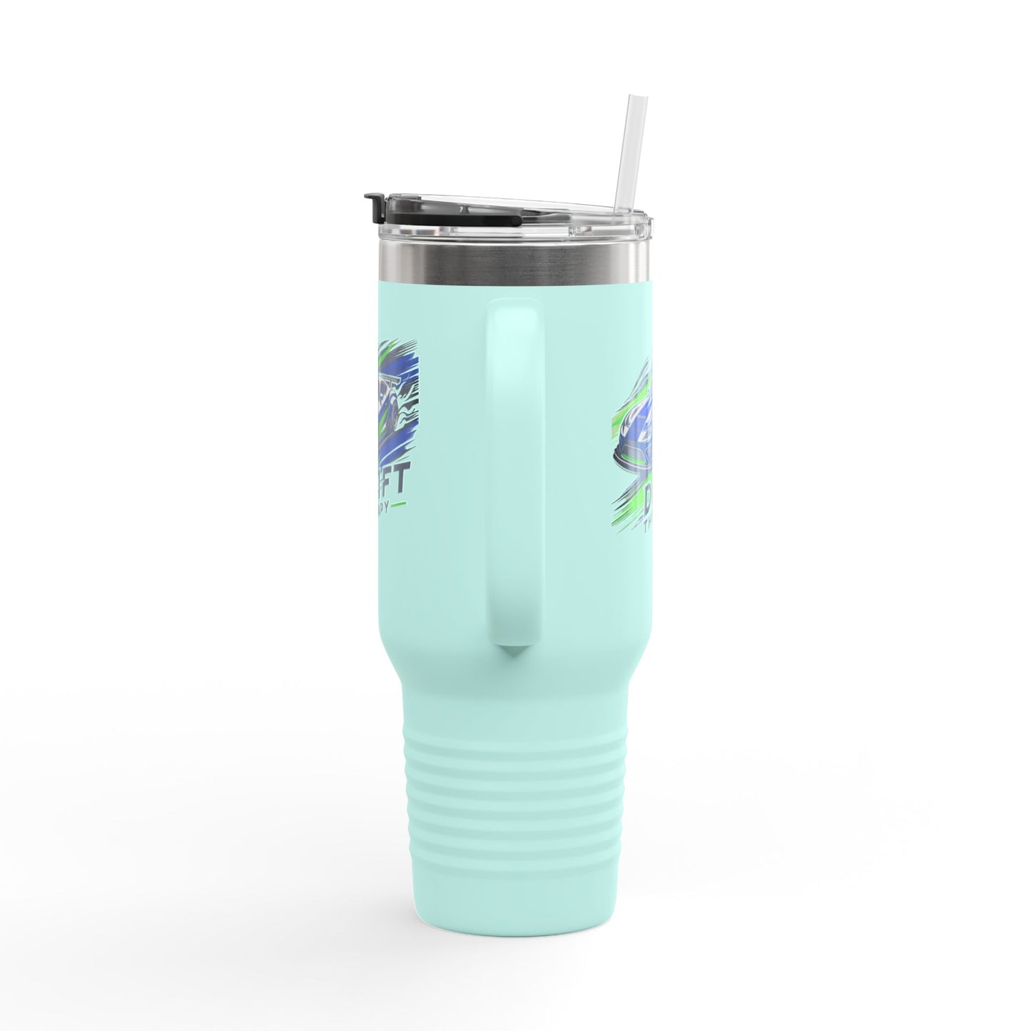 Drift Therapy Insulated Travel Mug | 40oz | Car Enthusiast Gift | Perfect for Road Trips, Coffee Lovers, Sports Fans, Outdoors