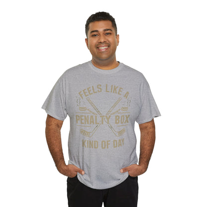 Penalty Box Unisex Heavy Cotton Tee, Funny T-Shirt, Hockey Fan Gift, Sports Apparel, Casual Wear, Game Day Clothing