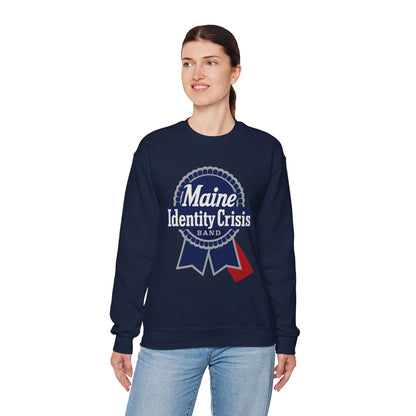 Identity Crisis Unisex Crewneck Sweatshirt Pabst Blue Ribbon Edition