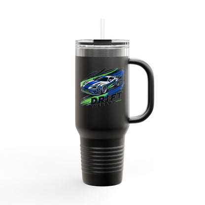 Drift Therapy Insulated Travel Mug | 40oz | Car Enthusiast Gift | Perfect for Road Trips, Coffee Lovers, Sports Fans, Outdoors
