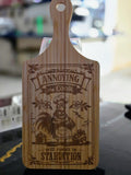 "Annoying the cook will result in starvation" Laser-Engraved Bamboo Cutting Board – 11" Decorative & Functional Kitchen Board