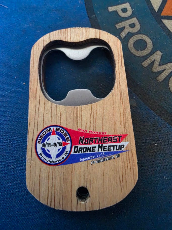 2nd Annual Northeast Drone Meetup (NEDM) 2026 Bamboo Bottle Opener