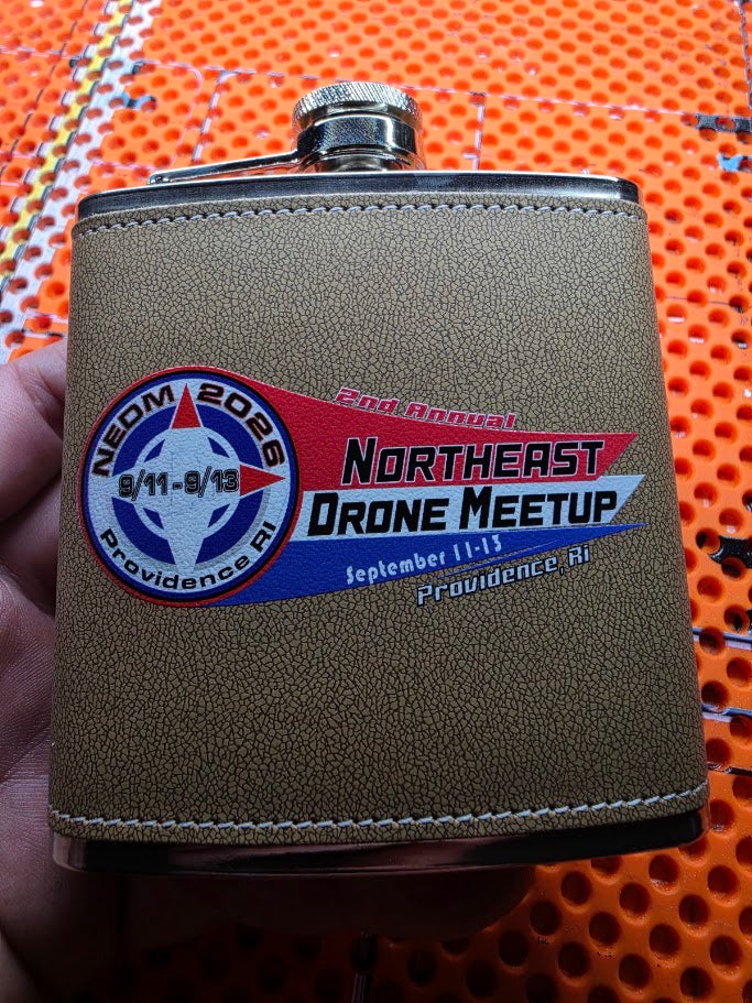 2nd Annual Northeast Drone Meetup (NEDM) 2026 Leather Flask