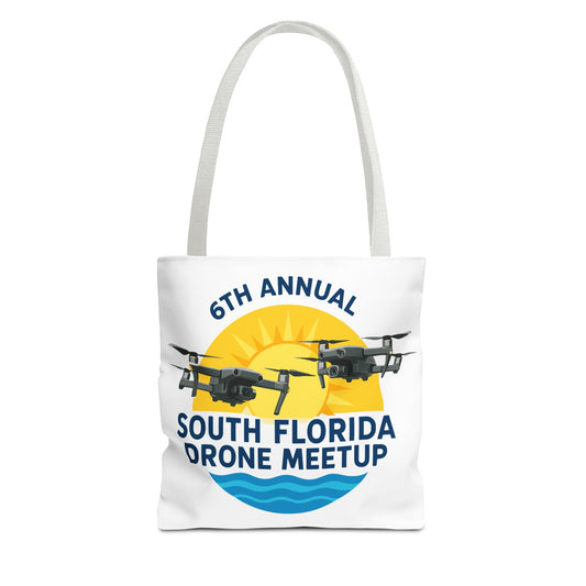 6th Annual South Florida Drone Meetup Light Colored Tote Bag