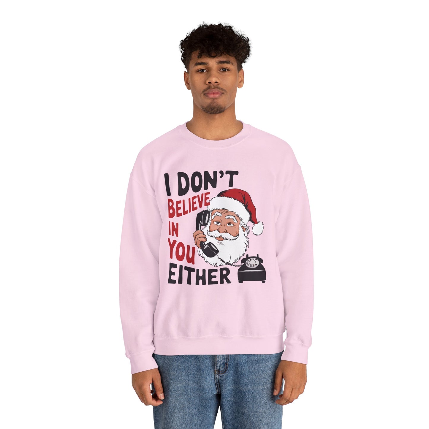 Santa's Sarcastic Christmas Crewneck Sweatshirt - Unisex Holiday Humor