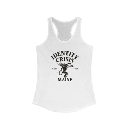 Identity Crisis Women's Racerback Tank Fireball Edition
