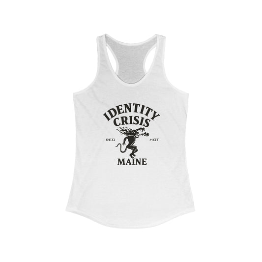 Identity Crisis Women's Racerback Tank Fireball Edition