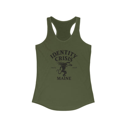 Identity Crisis Women's Racerback Tank Fireball Edition
