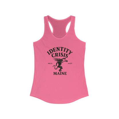 Identity Crisis Women's Racerback Tank Fireball Edition