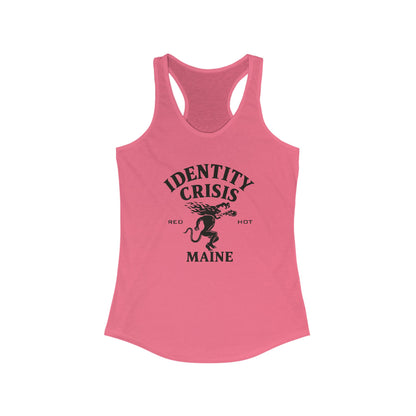 Identity Crisis Women's Racerback Tank Fireball Edition