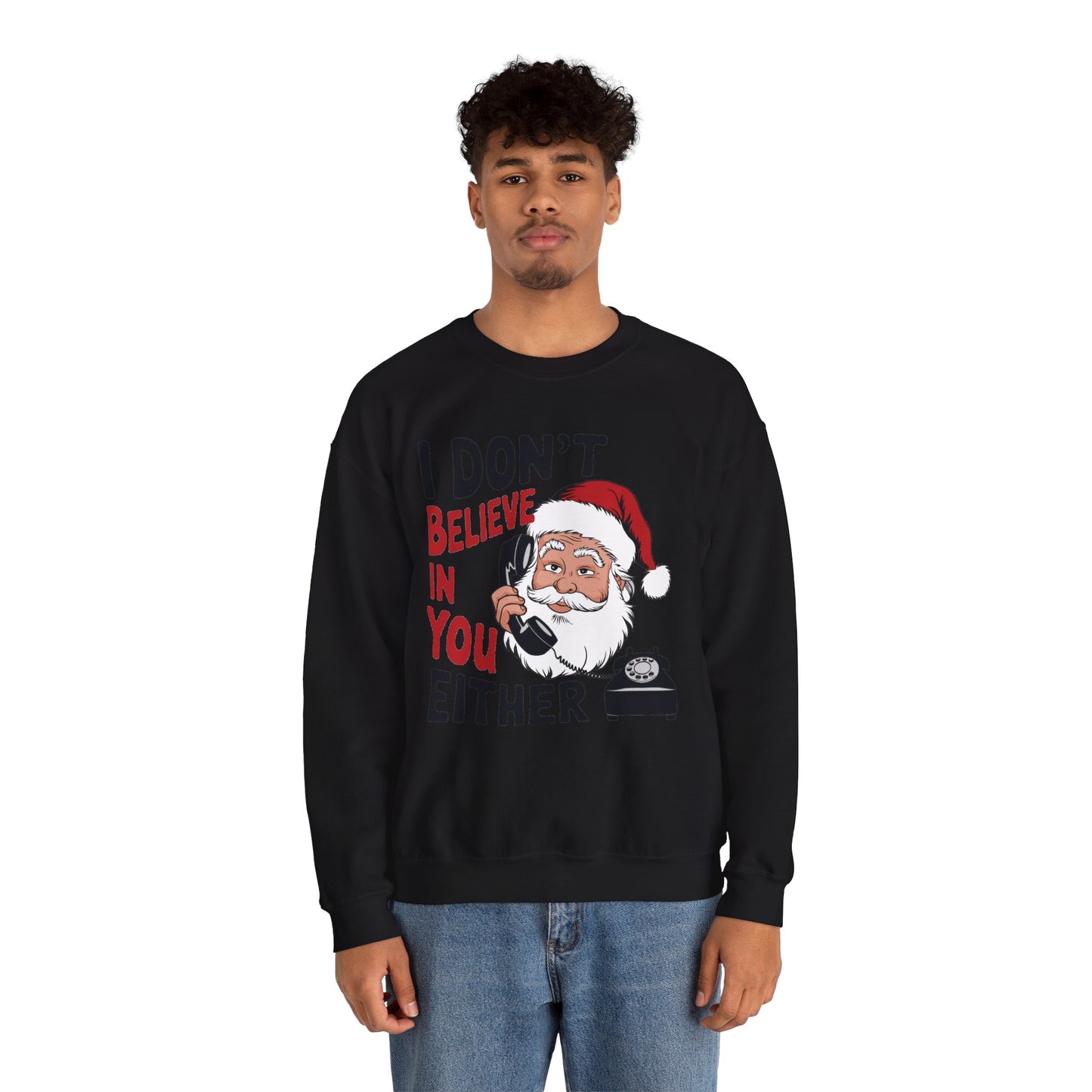Santa's Sarcastic Christmas Crewneck Sweatshirt - Unisex Holiday Humor