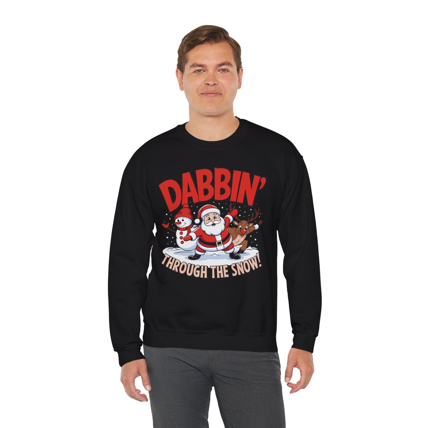 Dabbin' Through The Snow Christmas Sweatshirt