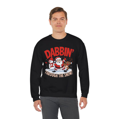 Dabbin' Through The Snow Christmas Sweatshirt