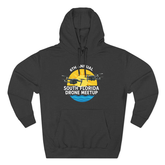 6th Annual South Florida Drone Meetup Hoodie - Dark Colors Cozy Fleece