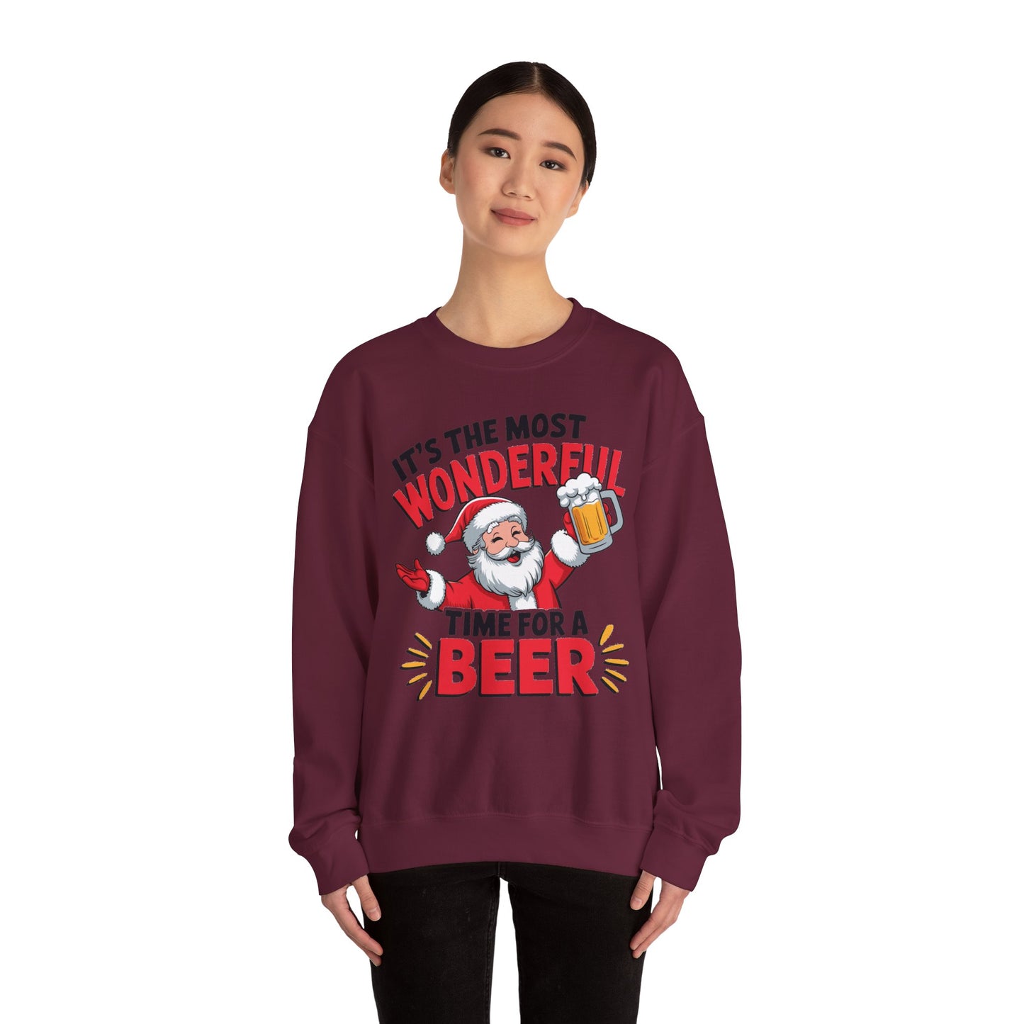 It's The Most Wonderful Time for a Beer Christmas Sweatshirt