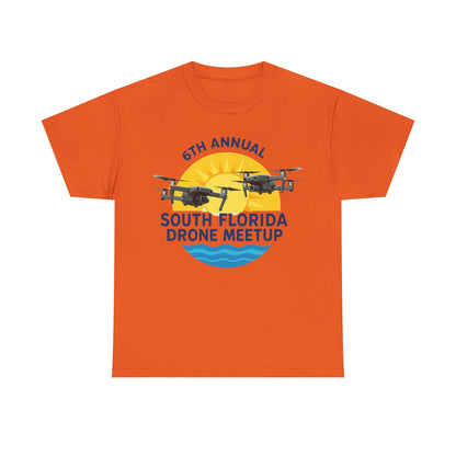 6th Annual South Florida Drone Meetup Unisex Heavy Cotton Tee