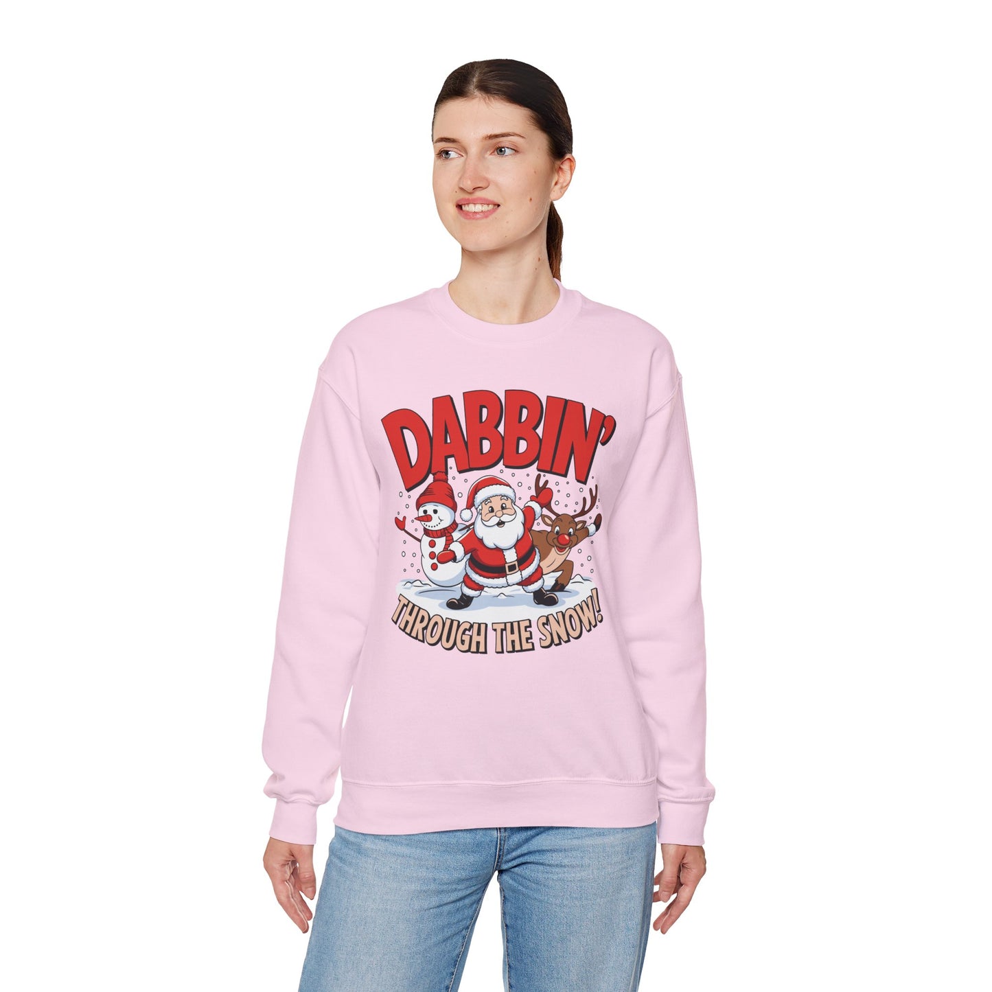 Dabbin' Through The Snow Christmas Sweatshirt
