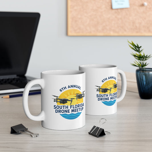 6th Annual South Florida Drone Meetup Ceramic Mug, (11oz, 15oz)