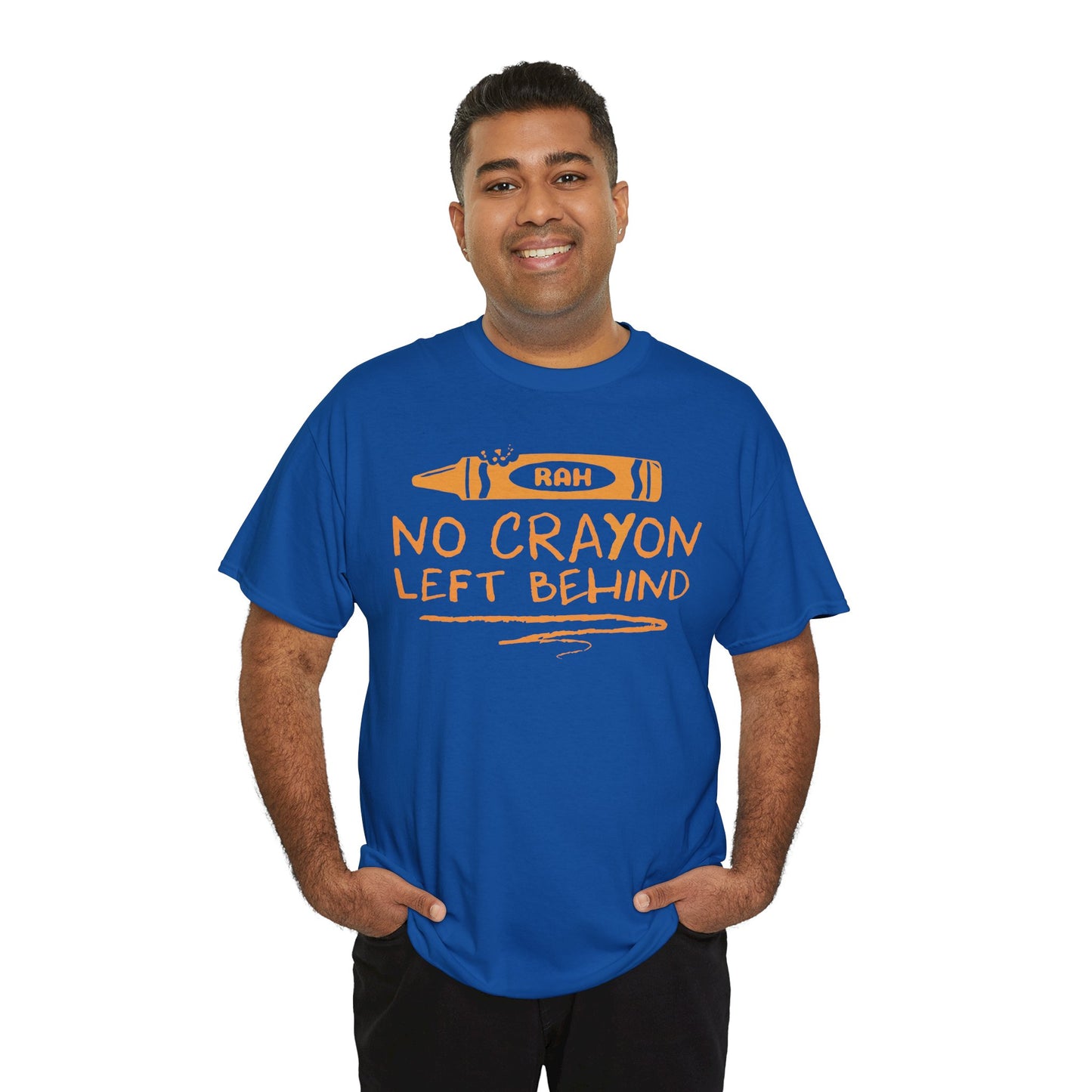 USMC No Crayon Left Behind Unisex Cotton Tee