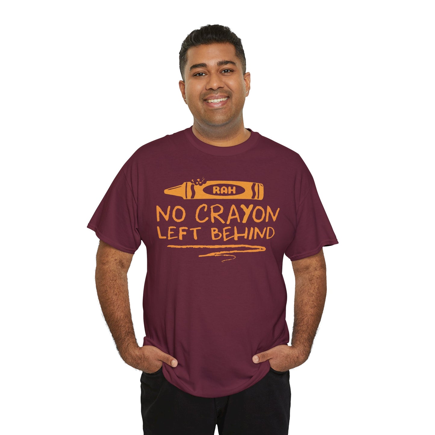 USMC No Crayon Left Behind Unisex Cotton Tee