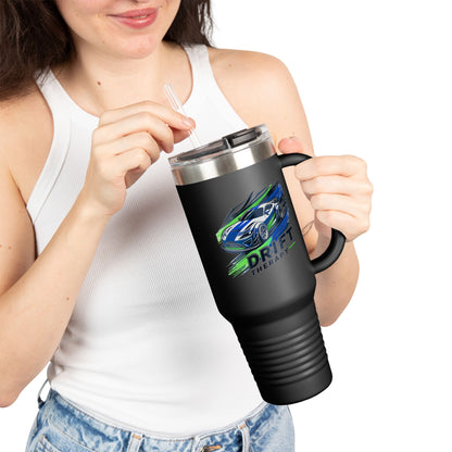 Drift Therapy Insulated Travel Mug | 40oz | Car Enthusiast Gift | Perfect for Road Trips, Coffee Lovers, Sports Fans, Outdoors