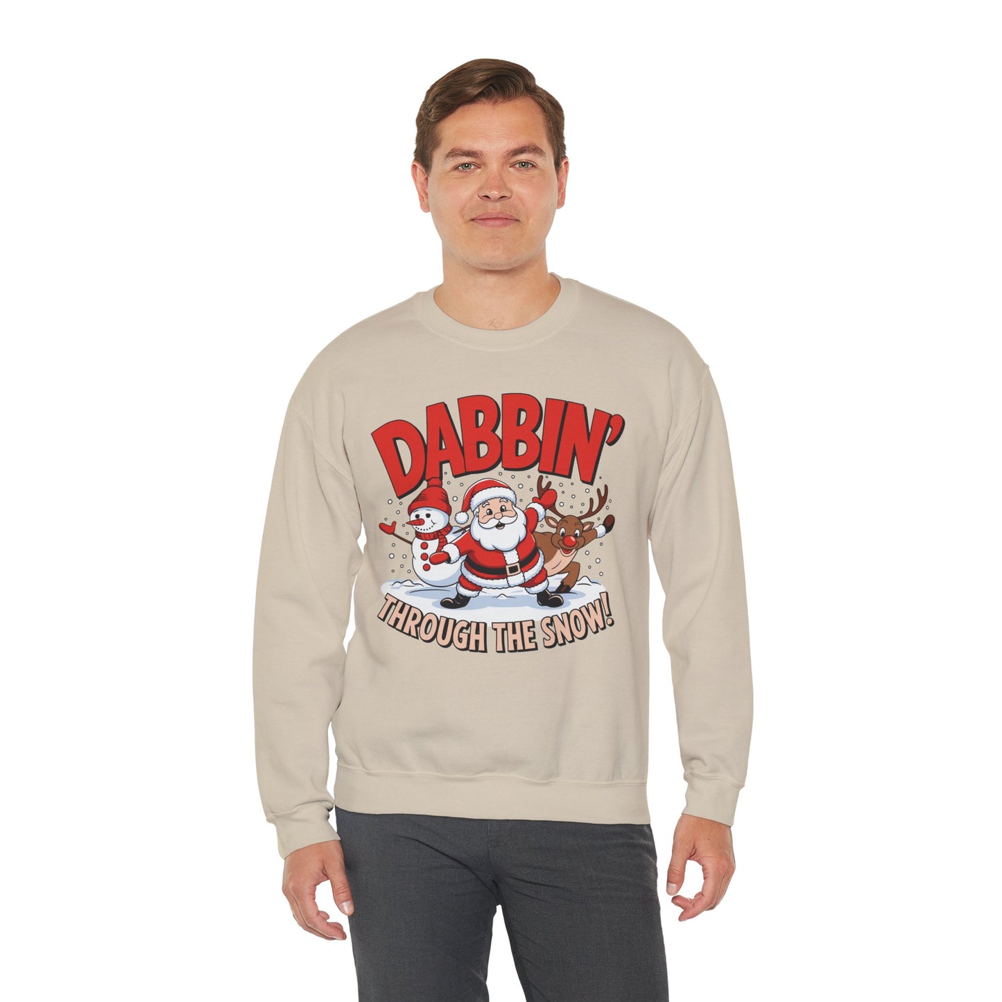 Dabbin' Through The Snow Christmas Sweatshirt
