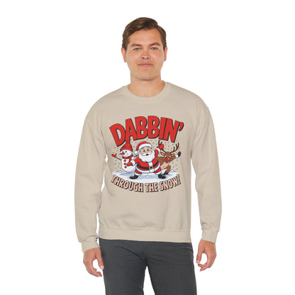Dabbin' Through The Snow Christmas Sweatshirt
