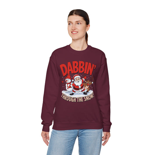 Dabbin' Through The Snow Christmas Sweatshirt